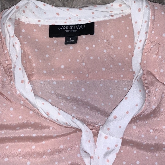 JASON WU FOR TARGET TIE NECK POLKA DOT BLOUSE. - Picture 3 of 4